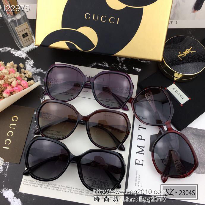 GUCCI古馳 新款太陽鏡 遮擋有害光線防輻射 出行旅遊必備品 2304S  lly1269